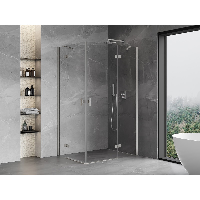 Mexen Mist-H Duo hinged shower cabin 70 x 70 cm, transparent, chrome - 8A5-070L-070P-01-00