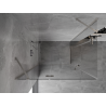 Mexen Mist-H Duo shower enclosure with left hinged door 95 x 75 cm, transparent, brushed nickel - 8A5-095L-075P-97-00