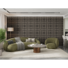 Mexen Linea 02 acoustic wall panel 60 x 60 cm (4 pcs), 9 mm felt, technical veneer, Gray Oak - S110-60607-02-043