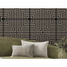 Mexen Linea 02 acoustic wall panel 60 x 60 cm (4 pcs), 9 mm felt, technical veneer, Gray Oak - S110-60607-02-043