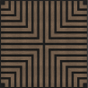 Mexen Linea 02 acoustic wall panel 60 x 60 cm (4 pcs), 9 mm felt, technical veneer, Dark Walnut - S110-60607-02-044