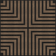 Mexen Linea 02 acoustic wall panel 60 x 60 cm (4 pcs), 9 mm felt, technical veneer, Dark Walnut - S110-60607-02-044