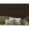 Mexen Linea 02 acoustic wall panel 60 x 60 cm (4 pcs), 9 mm felt, technical veneer, Mocca Oak - S110-60607-02-045