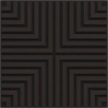 Mexen Linea 02 acoustic wall panel 60 x 60 cm (4 pcs.), 9 mm felt, technical veneer, Black Oak - S110-60607-02-046