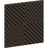 Mexen Linea 01 acoustic wall panel 60 x 60 cm (4 pcs), 9 mm felt, technical veneer, Mocca Oak - S110-60607-01-045
