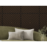 Mexen Linea 01 acoustic wall panel 60 x 60 cm (4 pcs), 9 mm felt, technical veneer, Mocca Oak - S110-60607-01-045