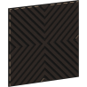 Mexen Linea 01 acoustic wall panel 60 x 60 cm (4 pcs), 9 mm felt, technical veneer, Black Oak - S110-60607-01-046
