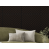 Mexen Linea 01 acoustic wall panel 60 x 60 cm (4 pcs), 9 mm felt, technical veneer, Black Oak - S110-60607-01-046
