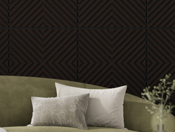 Mexen Linea 01 acoustic wall panel 60 x 60 cm (4 pcs), 9 mm felt, technical veneer, Black Oak - S110-60607-01-046