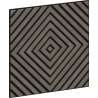 Mexen Linea 03 acoustic wall panel 60 x 60 cm (4 pcs), 9 mm felt, technical veneer, Grey Oak - S110-60607-03-043