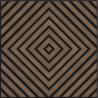 Mexen Linea 03 acoustic wall panel 60 x 60 cm (4 pcs), 9 mm felt, technical veneer, Dark Walnut - S110-60607-03-044