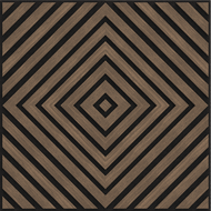 Mexen Linea 03 acoustic wall panel 60 x 60 cm (4 pcs), 9 mm felt, technical veneer, Dark Walnut - S110-60607-03-044