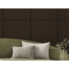 Mexen Linea 03 acoustic wall panel 60 x 60 cm (4pcs), 9 mm felt, technical veneer, Mocca Oak - S110-60607-03-045