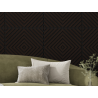 Mexen Linea 03 acoustic wall panel 60 x 60 cm (4 pcs), 9 mm felt, technical veneer, Black Oak - S110-60607-03-046