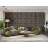 Mexen Linea 05 acoustic wall panel 60 x 60 cm (4 pcs.), 9 mm felt, technical veneer, Gray Oak - S110-60607-05-043