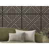 Mexen Linea 05 acoustic wall panel 60 x 60 cm (4 pcs.), 9 mm felt, technical veneer, Gray Oak - S110-60607-05-043