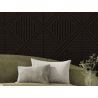 Mexen Linea 05 acoustic wall panel 60 x 60 cm (4 pcs), 9 mm felt, technical veneer, Black Oak - S110-60607-05-046