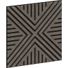 Mexen Linea 06 acoustic wall panel 60 x 60 cm (4 pcs), 9 mm felt, technical veneer, Gray Oak - S110-60607-06-043