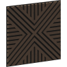 Mexen Linea 06 acoustic wall panel 60 x 60 cm (4 pcs), 9 mm felt, technical veneer, Mocca Oak - S110-60607-06-045