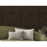 Mexen Linea 06 acoustic wall panel 60 x 60 cm (4 pcs), 9 mm felt, technical veneer, Mocca Oak - S110-60607-06-045