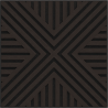 Mexen Linea 06 acoustic wall panel 60 x 60 cm (4 pcs.), felt 9 mm, technical veneer, Black Oak - S110-60607-06-046