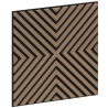 Mexen Linea 01 acoustic wall panel 60 x 60 cm (4 pieces), 9 mm felt, technical veneer, Light Walnut - S110-60607-01-047