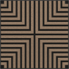 Mexen Linea 02 acoustic wall panel 60 x 60 cm (4 pcs), 9 mm felt, technical veneer, Light Walnut - S110-60607-02-047