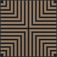 Mexen Linea 02 acoustic wall panel 60 x 60 cm (4 pcs), 9 mm felt, technical veneer, Light Walnut - S110-60607-02-047