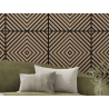 Mexen Linea 03 acoustic wall panel 60 x 60 cm (4 pieces), 9 mm felt, technical veneer, Light Walnut - S110-60607-03-047