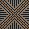 Mexen Linea 06 Acoustic Wall Panel 60 x 60 cm (4pcs), 9mm Felt, Technical Veneer, Light Walnut - S110-60607-06-047