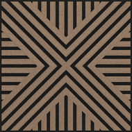 Mexen Linea 06 Acoustic Wall Panel 60 x 60 cm (4pcs), 9mm Felt, Technical Veneer, Light Walnut - S110-60607-06-047