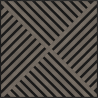 Mexen Linea 08 acoustic wall panel 60 x 60 cm (4 pcs), 9 mm felt, technical veneer, Gray Oak - S110-60607-08-043