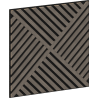 Mexen Linea 08 acoustic wall panel 60 x 60 cm (4 pcs), 9 mm felt, technical veneer, Gray Oak - S110-60607-08-043