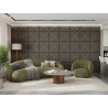Mexen Linea 08 acoustic wall panel 60 x 60 cm (4 pcs), 9 mm felt, technical veneer, Gray Oak - S110-60607-08-043