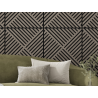 Mexen Linea 08 acoustic wall panel 60 x 60 cm (4 pcs), 9 mm felt, technical veneer, Gray Oak - S110-60607-08-043