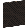 Mexen Linea 08 acoustic wall panel 60 x 60 cm (4 pcs), 9 mm felt, technical veneer, Black Oak - S110-60607-08-046