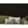 Mexen Linea 08 acoustic wall panel 60 x 60 cm (4 pcs), 9 mm felt, technical veneer, Black Oak - S110-60607-08-046