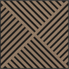 Mexen Linea 08 acoustic wall panel 60 x 60 cm (4 pcs.), 9 mm felt, technical veneer, Light Walnut - S110-60607-08-047