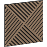 Mexen Linea 08 acoustic wall panel 60 x 60 cm (4 pcs.), 9 mm felt, technical veneer, Light Walnut - S110-60607-08-047