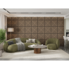 Mexen Linea 08 acoustic wall panel 60 x 60 cm (4 pcs.), 9 mm felt, technical veneer, Light Walnut - S110-60607-08-047