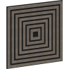 Mexen Linea 13 acoustic wall panel 60 x 60 cm (4 pcs), 9 mm felt, technical veneer, Gray Oak - S110-60607-13-043
