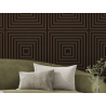 Mexen Linea 13 acoustic wall panel 60 x 60 cm (4 pcs), 9 mm felt, technical veneer, Mocca Oak - S110-60607-13-045