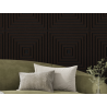 Mexen Linea 13 acoustic wall panel 60 x 60 cm (4 pcs), 9 mm felt, technical veneer, Black Oak - S110-60607-13-046
