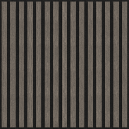 Mexen Linea 15 acoustic wall panel 60 x 60 cm (4 pieces), 9 mm felt, technical veneer, Gray Oak - S110-60607-15-043