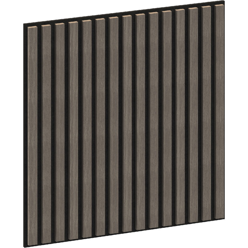 Mexen Linea 15 acoustic wall panel 60 x 60 cm (4 pieces), 9 mm felt, technical veneer, Gray Oak - S110-60607-15-043