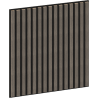 Mexen Linea 15 acoustic wall panel 60 x 60 cm (4 pieces), 9 mm felt, technical veneer, Gray Oak - S110-60607-15-043
