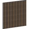 Mexen Linea 15 acoustic wall panel 60 x 60 cm (4 pcs), 9 mm felt, technical veneer, Dark Walnut - S110-60607-15-044