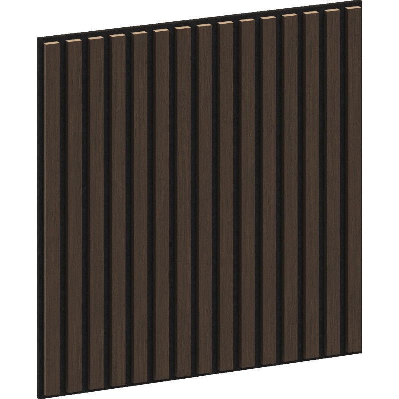 Mexen Linea 15 acoustic wall panel 60 x 60 cm (4 pcs), 9 mm felt, technical veneer, Mocca Oak - S110-60607-15-045