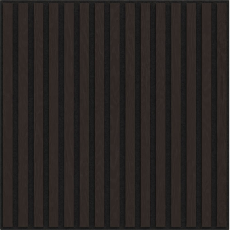 Mexen Linea 15 acoustic wall panel 60 x 60 cm (4 pcs), 9 mm felt, technical veneer, Black Oak - S110-60607-15-046