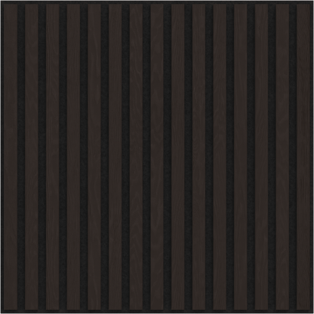 Mexen Linea 15 acoustic wall panel 60 x 60 cm (4 pcs), 9 mm felt, technical veneer, Black Oak - S110-60607-15-046